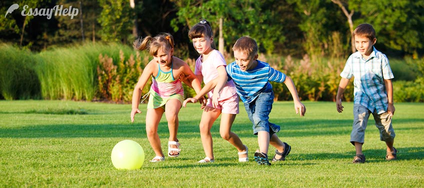 Children on Yard